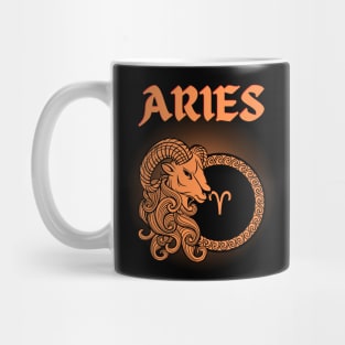 Aries Ram Gothic Style Mug